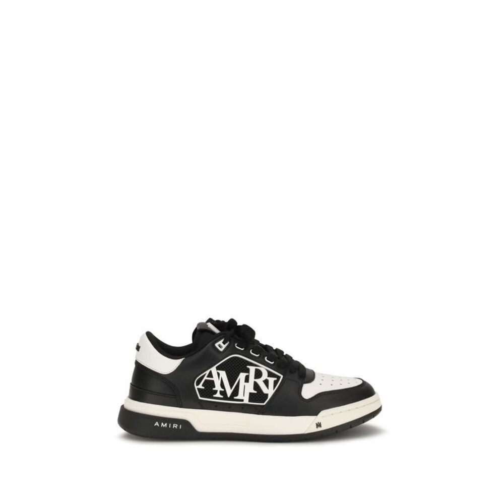 Amiri Black Calf Leather Bos Taurus Low Top Men's Sneakers